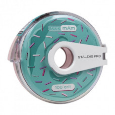 Replacement file-tape papmAm in a plastic reel Bobbinail Staleks Pro, 100 grit