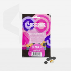 Replacement files on a soft base for a pedicure disc Pododisc Staleks Pro S, 320 grit (50 pcs)